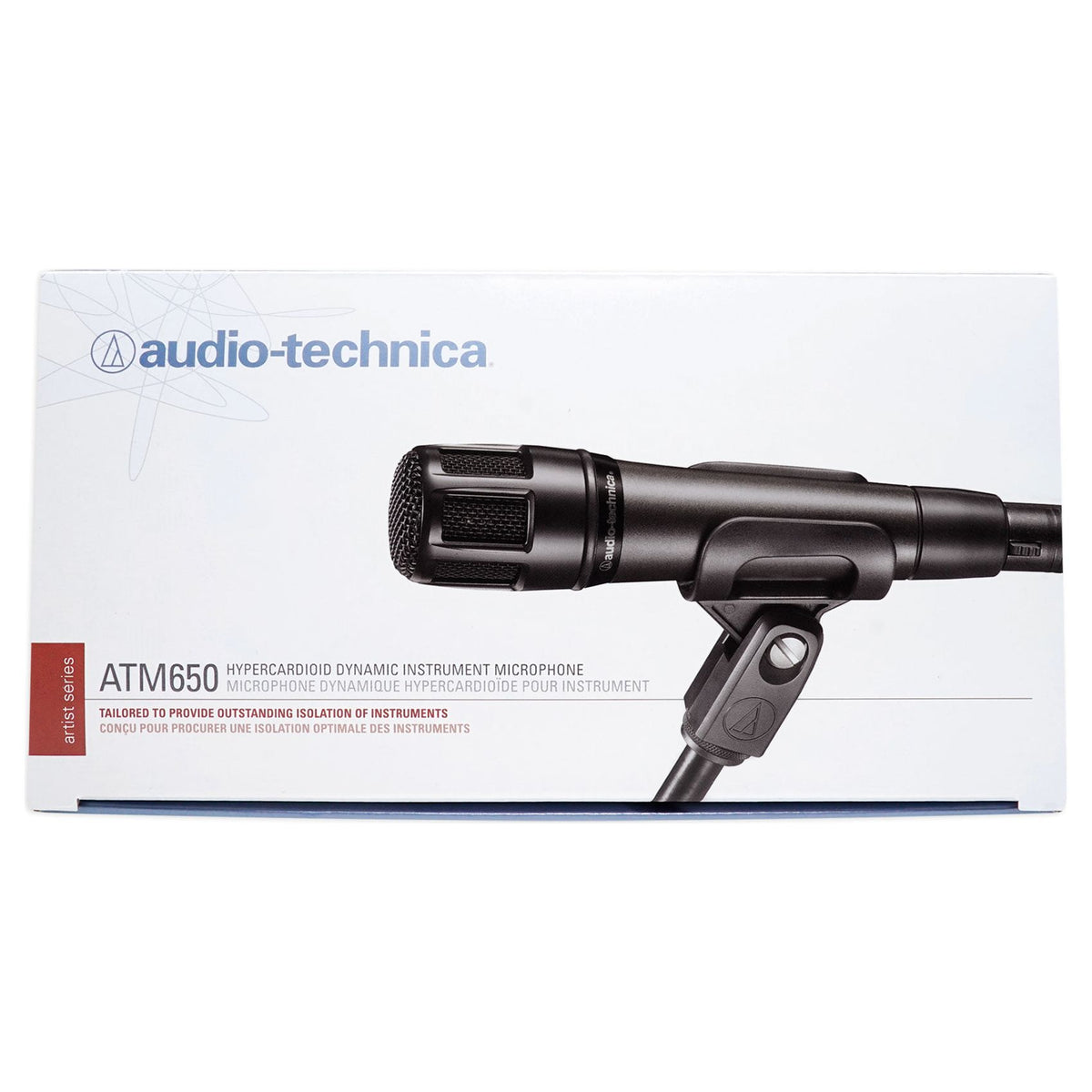 Audio Technica ATM650 Dynamic Guitar/Snare/Percussion Instrument Microphone Mic