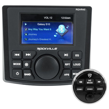 RGHR45 Marine Receiver + RWB70B Black Tower Speakers Bundle