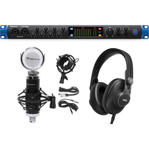 Presonus STUDIO 1824C 18x18 USB-C Audio Recording Interface+Mic+AKG Headphones
