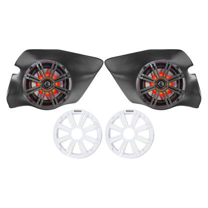 Kicker 6.5" LED Kick Panel Speakers fits 2014-2023 Polaris RZR / XP