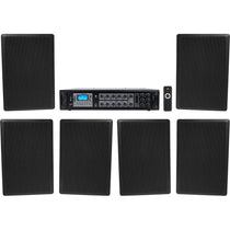 RockSlim 70B Black 3-Pair + RCS180-6 6-Zone 180W Amp Bundle