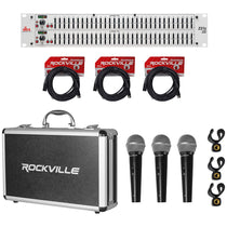 231S Graphic Equalizer, 3 Microphones & Cable Bundle