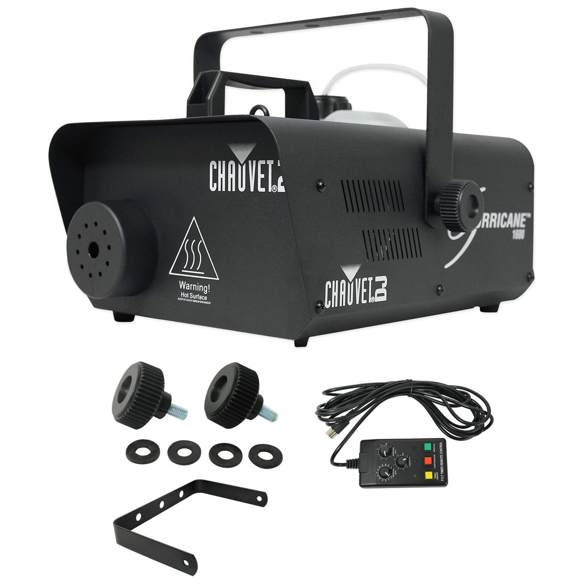 Chauvet DJ H1600 Hurricane 1600 Compact DMX Fog Machine+Remote Timer -25,000 CFM