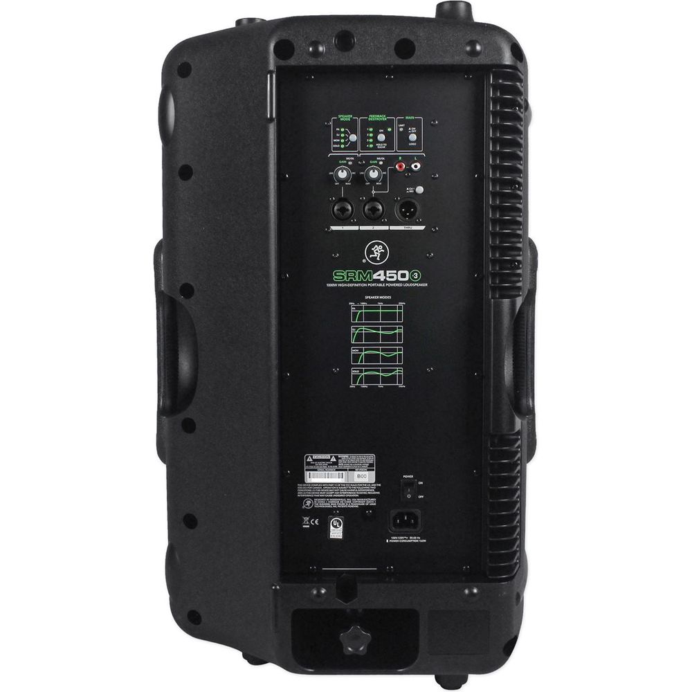 (2) SRM450V3 1000W 12in PA Speaker Bundle with Hydraulic Stands, Mics & Headphones