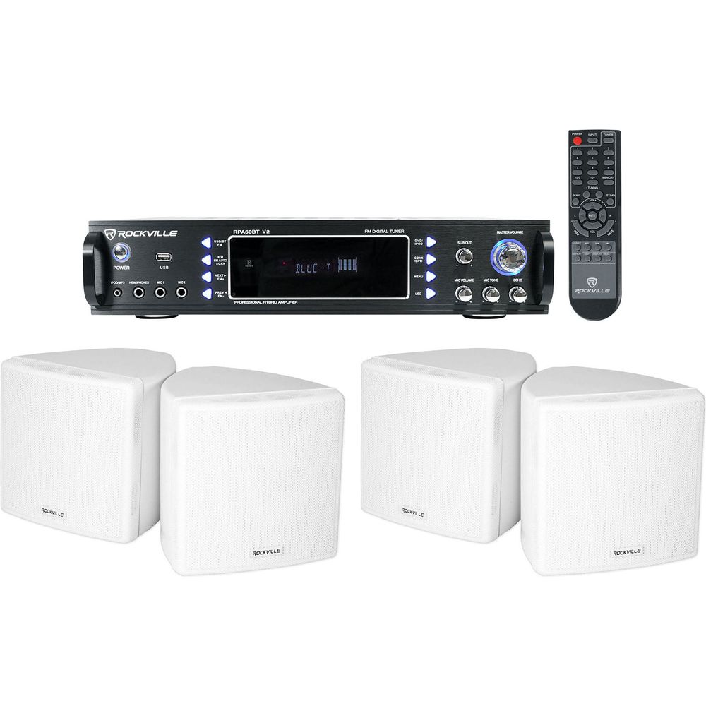 RPA60BT 2-Pack + Cube White Speakers Bundle