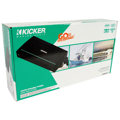 KICKER 48KXMA8008 800 Watt 8-Channel Marine Boat Amplifier Class D Amp KXMA800.8
