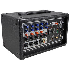Peavey PV5300 200 Watt Powered Live Sound Mixer + (2) Peavey PV115 15" Speakers