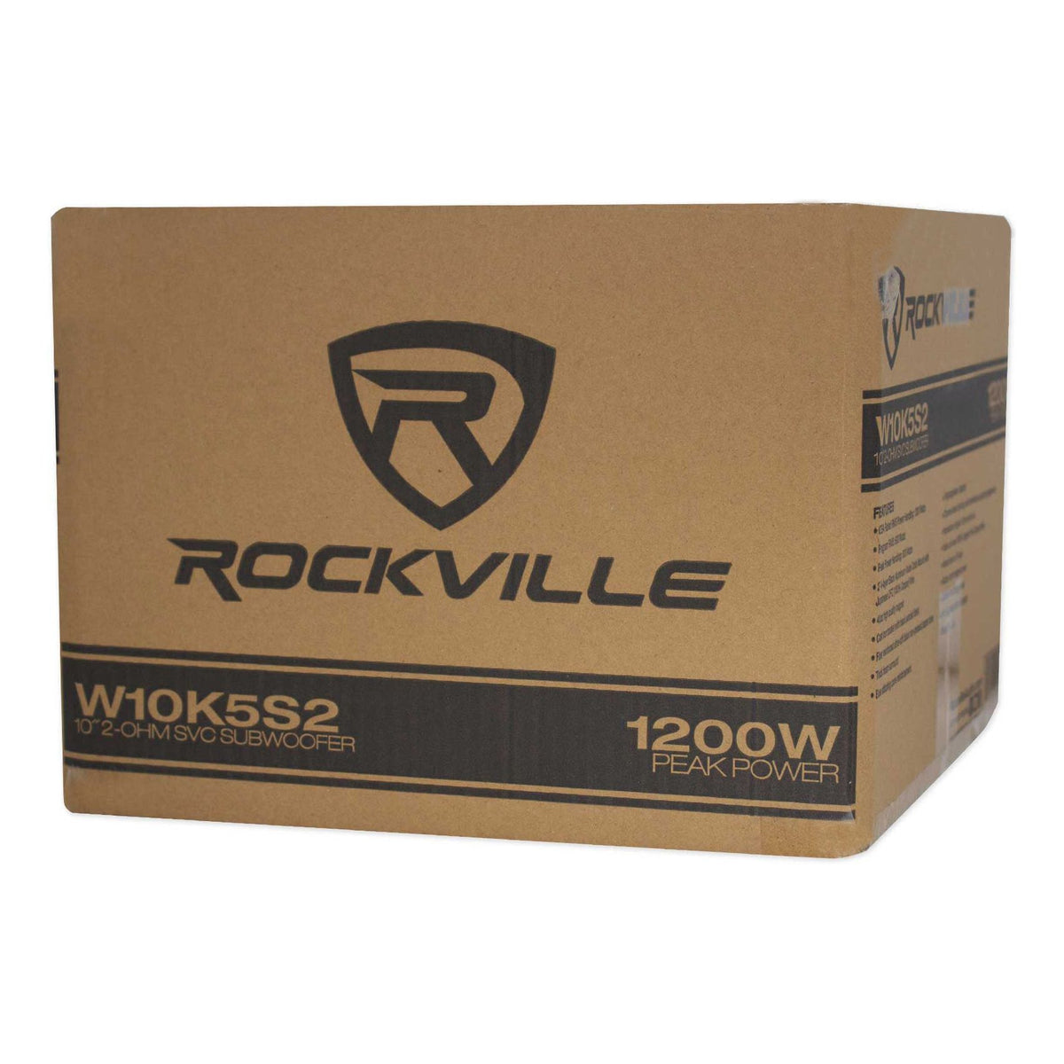 K5 W10K5S2 10" Subwoofer 2-Pack + RVA-M2 Amplifier Bundle