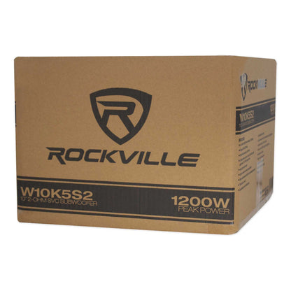 K5 W10K5S2 10" Subwoofer 2-Pack + RVA-M2 Amplifier Bundle