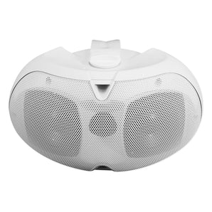 (6) Rockville D4-70 White Dual 4" 70v Commercial/Restaurant Wall Mount Speakers