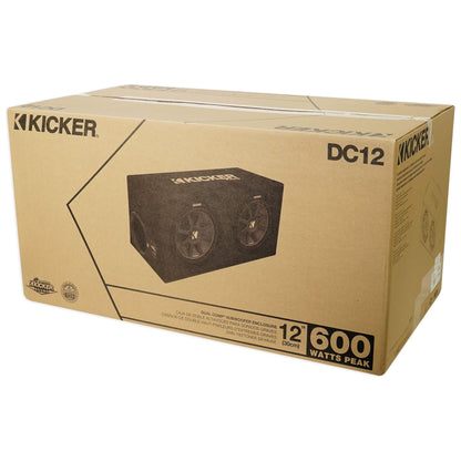 43DC122 Dual 12" Loaded Enclosure with RPB25 Bluetooth Speaker