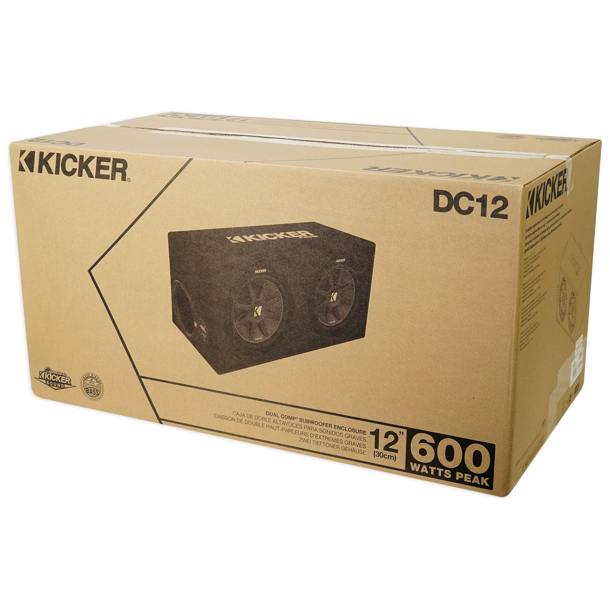 43DC122 Dual 12" Loaded Enclosure with ROCK EVERYWHERE Bluetooth Speaker
