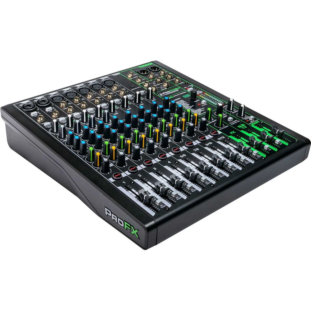 3-Person Podcast Recording Kit with ProFX12v3 Mixer and Boom Arms