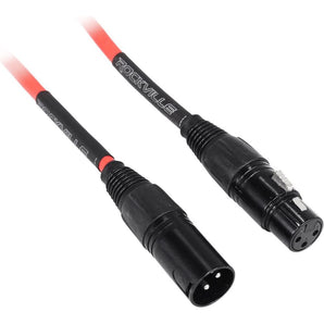Rockville RCXFM50P-R Red 50' Female to Male REAN XLR Mic/Speaker Cable