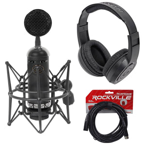 Blue Blackout Spark SL Condenser Recording Microphone+Headphones+XLR Cable