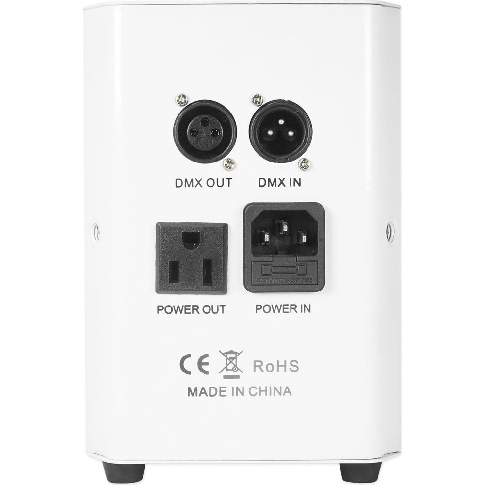 (4) RockWedge LED White Battery Lights+Wireless DMX Controller