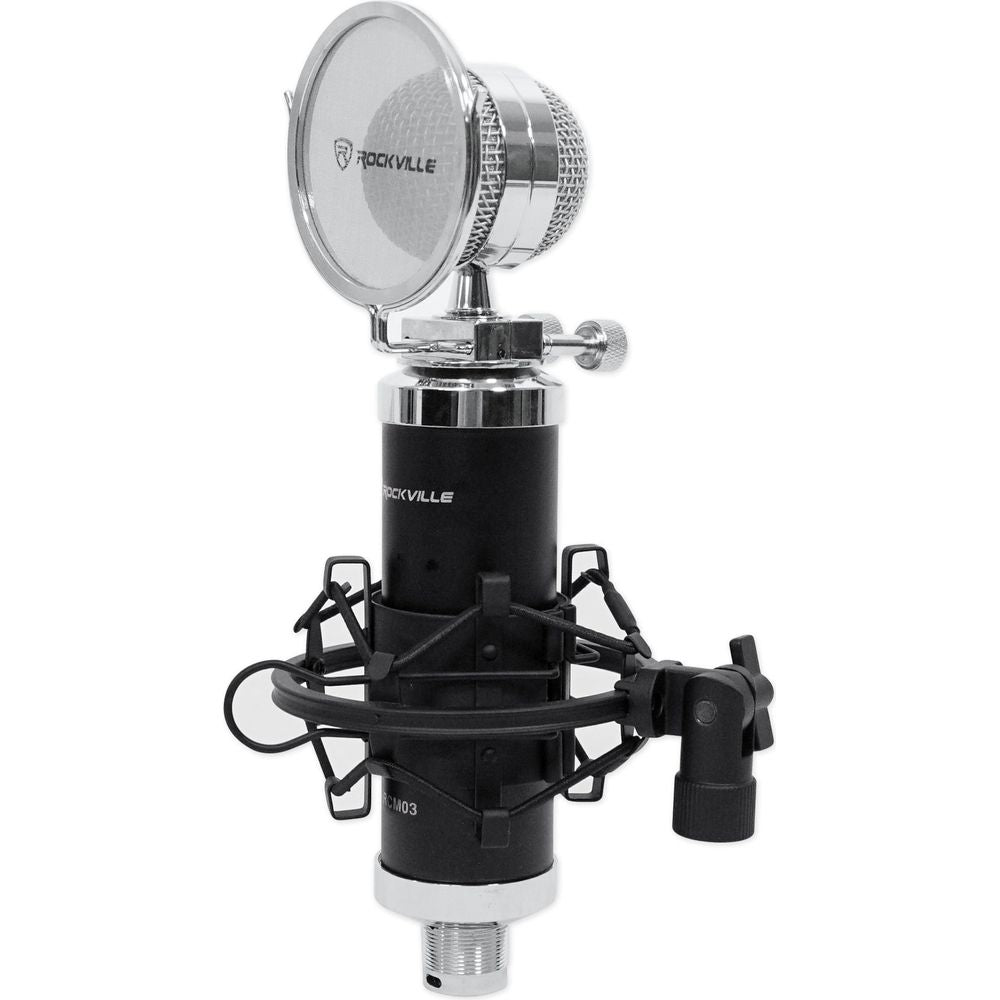 Recording Condenser Podcasting Podcast Microphone+Mic Boom Arm