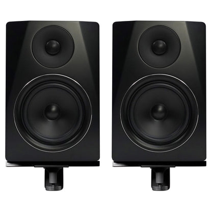 (2) APM6B 6.5" 250W Powered USB Studio Monitor Speakers + Wall Brackets