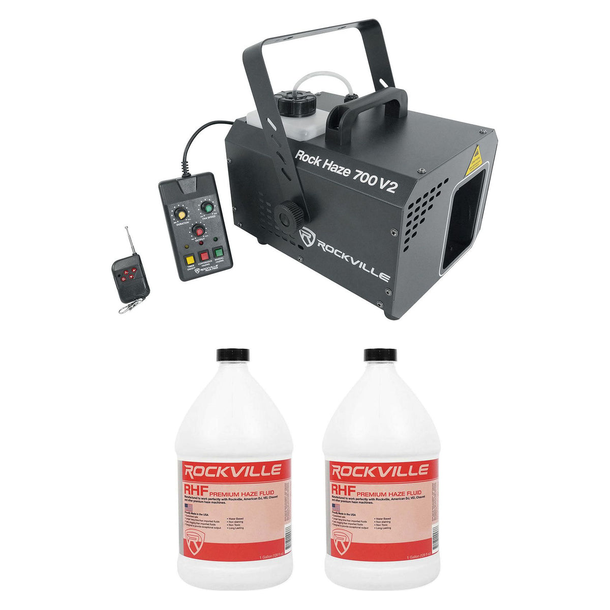 ROCKHAZE 700 + RHF Haze Fluid 2-Pack Bundle
