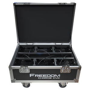 Chauvet Freedom Charge Cyc Road Case to Transport+Charge (6) Freedom Cyc Lights