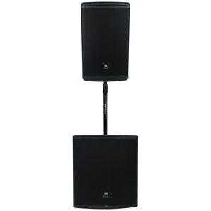 JBL EON715 15" Active DJ PA Speaker w/Bluetooth+EON718S 18" Subwoofer+Pole Mount