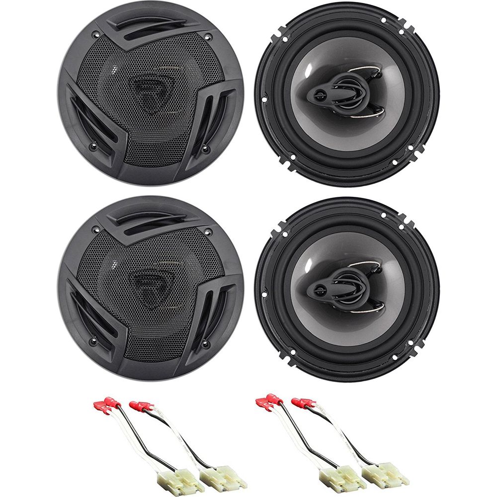 Rockville 6.5" Front+Rear Speaker Replacement For 1993-1995 Jeep Grand Cherokee