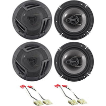 Rockville 6.5" Front+Rear Speaker Replacement For 1993-1995 Jeep Grand Cherokee