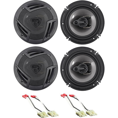 Rockville 6.5" Front+Rear Speaker Replacement For 1993-1995 Jeep Grand Cherokee