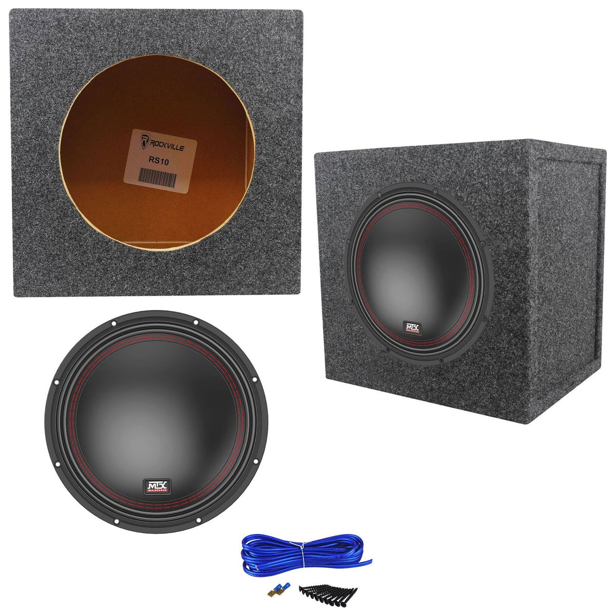 5510-22 10" Subwoofer + RS10 Sealed Enclosure
