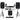 DJ Package: (2) 12" 1200w Speakers+12" Subwoofer+Bluetooth Amp+Stands+Cables+Bag