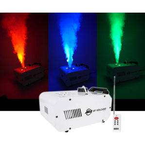 American DJ ADJ Fog Smoke Machine w/ LEDs, Pyro FX, Color Mixing+(2) Gal. Fluid