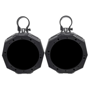 Pair 6.5" Perimeter Roll Cage Tower Speaker Pod Enclosures for Yamaha Wolverine