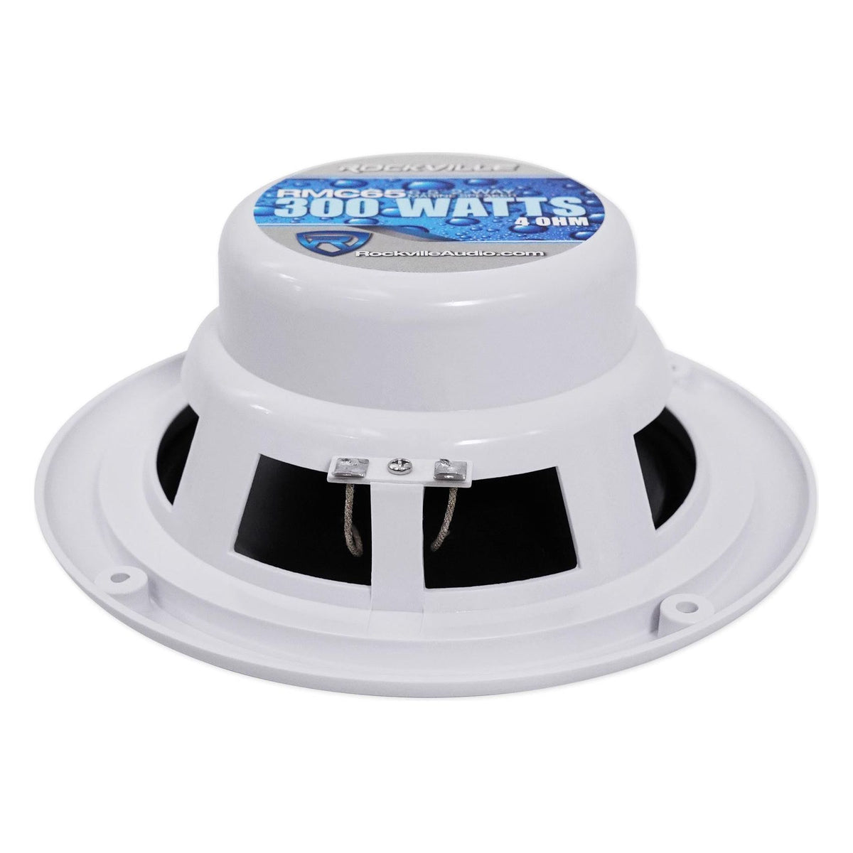 KMC2 Digital Media Receiver w/Bluetooth+Remote+(2) 6.5" White Speakers
