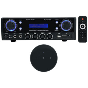 Rockville BLUAMP 100 Home Stereo Bluetooth Amp w/Smart Wifi Streaming Receiver