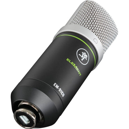 Mackie EM-91CU USB Condenser Recording Zoom Podcast Microphone Mic+Shockmount