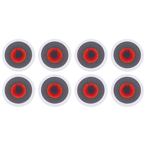 (8) Rockville HC65-LED 6.5" 500 Watt In-Ceiling Home Theater Speakers w/LED's