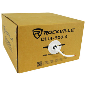 Rockville CL14-500-4 CL2 Rated 14 AWG 500' 4 Conductor Speaker Wire In Ceiling
