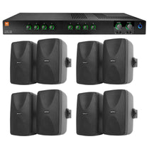 CSMA280 2 x 80W Amplifier + 5.25" Black Wall Speaker Package