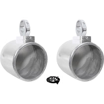 MAC80S 7.7" 360 Degree Swivel Chrome Wakeboard Tower Speaker Pods
