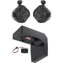 10" Powered Under-Seat MTX Subwoofer+Tower Speakers for 2014-2017 Polaris Ranger