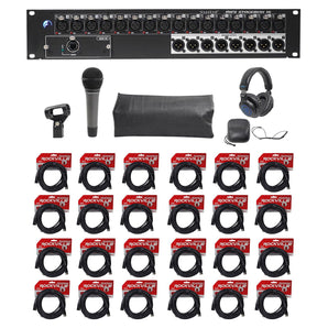 Soundcraft Mini Stagebox 16R 2U MSB16R 16x8+Cables+Audio Technica Mic+Headphones