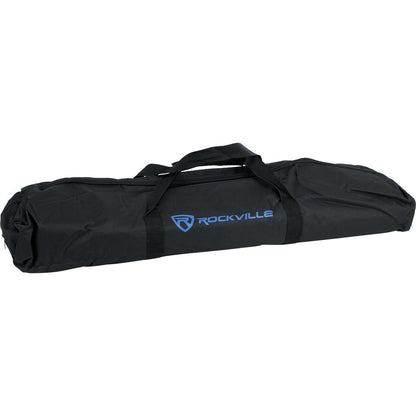 (2) PARTY STAND LED Speaker Stands with Scrim Covers