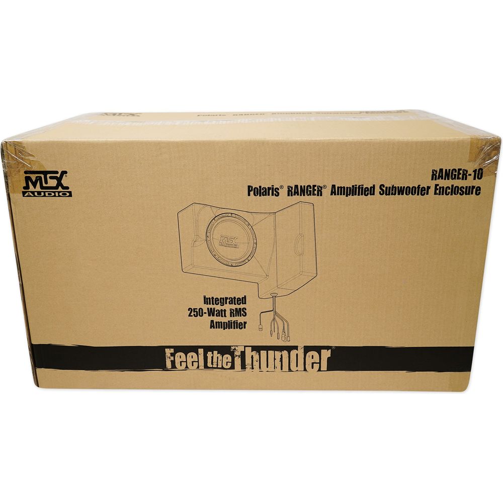 10" Powered Under-Seat MTX Subwoofer+Tower Speakers for 2014-2017 Polaris Ranger