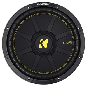 KICKER 44CWCS124 CompC 12" 600 Watt Car Audio Subwoofer Sub + Speaker