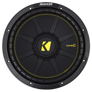 KICKER 44CWCS124 CompC 12" 600 Watt 4-Ohm Car Subwoofer Sub CWCS124+Free Speaker