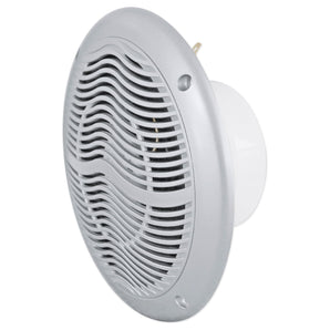 Pair Rockville RMC65S 6.5" 600 Watt Waterproof Marine Boat Speakers 2-Way Silver