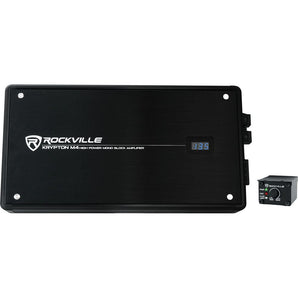 Rockville Krypton M4 6000w Peak/1500w RMS Mono 1 Ohm Car Amplifier Amp+Remote