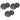(6) Rockville HC655 6.5" 500 Watt Black In-Ceiling Home Theater Speakers 8 Ohm