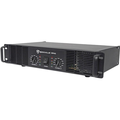 (2) SPG84 8" 800W 4 Ohm PA Speakers ABS Cabinet+RPA5 1000W Amplifier