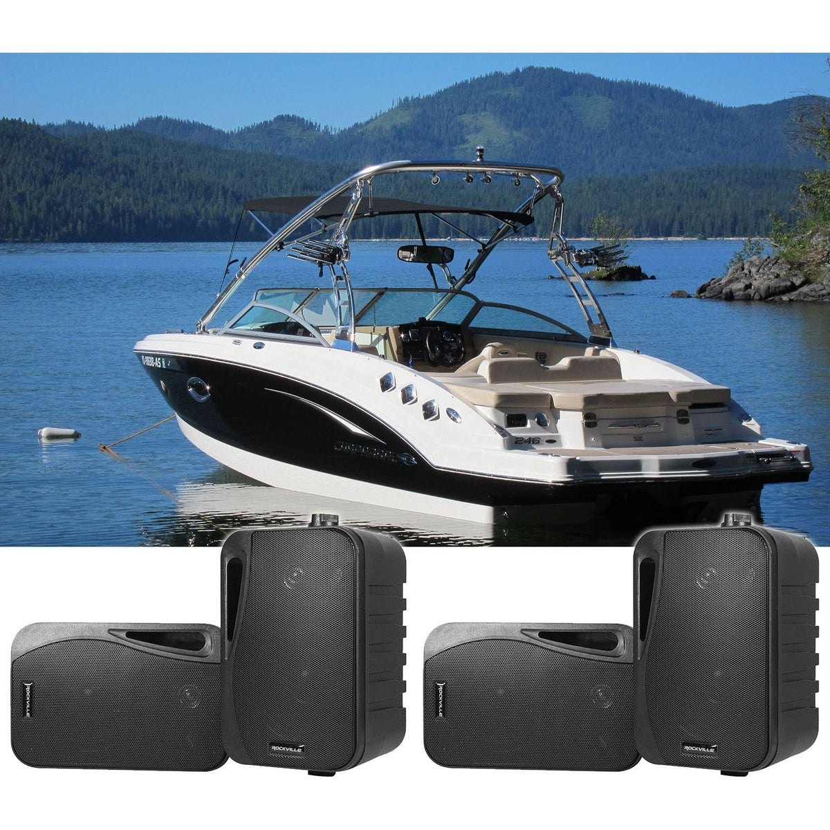 HP4S-8 BK BOAT 2-Pair